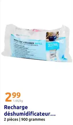 Action Recharge déshumidificateur offre