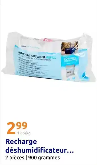 Action Recharge déshumidificateur offre