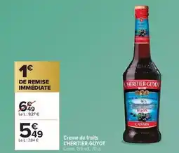 Carrefour Crème de fruits offre