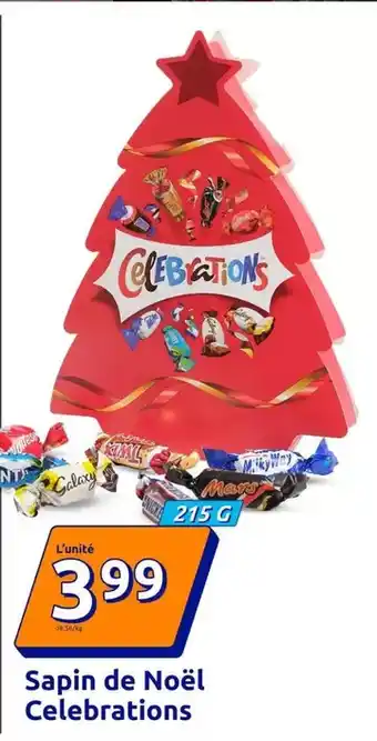 Action Mars - sapin de noël celebrations offre