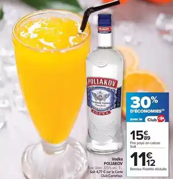 Carrefour Poliakov - vodka offre