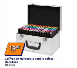 Action Coffret de marqueurs double pointe déco time offre