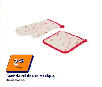 Action Gant de cuisine et manique offre