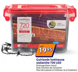 Action Guirlande lumineuse stalactite 720 led offre