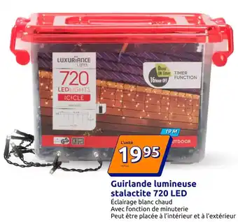 Action Guirlande lumineuse stalactite 720 led offre