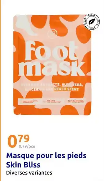 Action Skin bliss - masque pour les pieds offre