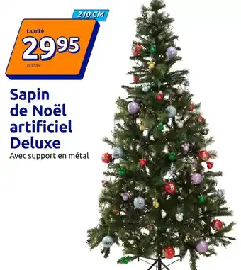 Action Deluxe - sapin de noël artificiel deluxe offre