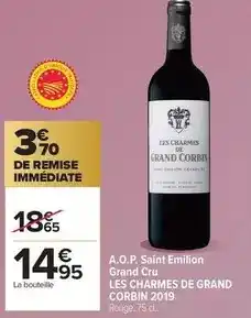 Carrefour A.o.p. saint emilion grand cru offre