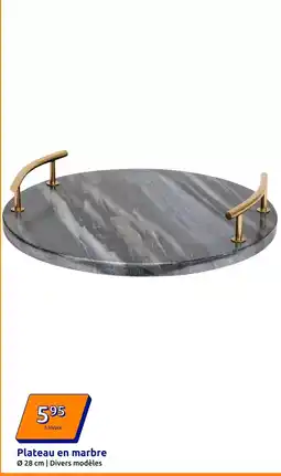 Action Plateau en marbre offre