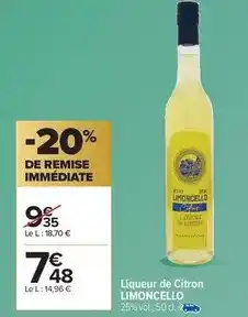 Carrefour Liqueur de citron offre