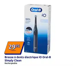 Action Oral-b - brosse à dents électrique io simply clean offre