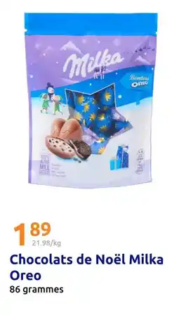 Action Oreo - chocolats de noël milka offre