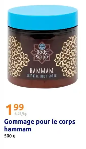 Action Gommage pour le corps hammam offre