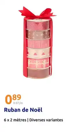 Action Ruban de noel offre