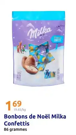 Action Milka - bonbons de noël confettis offre