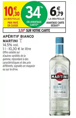 Intermarché Apéritif bianco martini offre