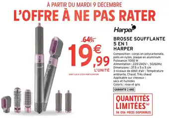 Intermarché Brosse soufflante 5 en 1 harper offre