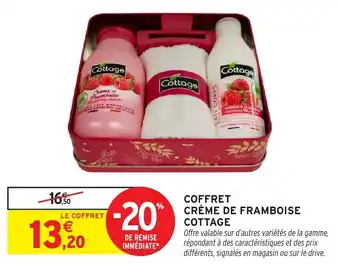 Intermarché Coffret crème de framboise cottage offre
