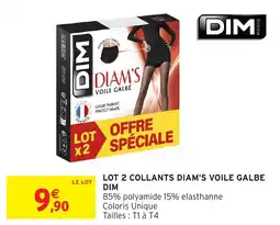 Intermarché Lot 2 collants diam's voile galbe dim offre