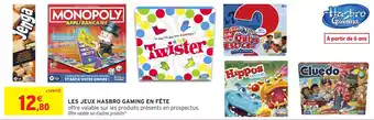 Intermarché Les jeux hasbro gaming en fête offre