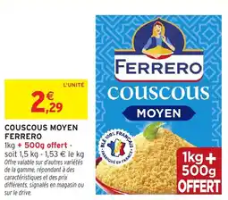 Intermarché Couscous moyen ferrero offre