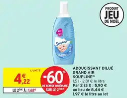 Intermarché Adoucissant dilué grand air soupline offre