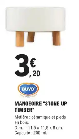 E.Leclerc Jardi Duvo mangeoire stone up timber offre