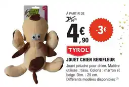 E.Leclerc Jardi Tyrol jouet chien renifleur offre