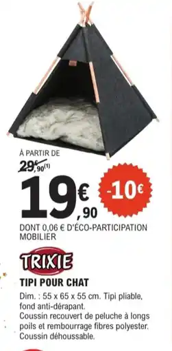 E.Leclerc Jardi Trixie tipi pour chat offre