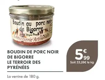 Point Vert Conserverie artisanale boudin de porc noir de bigorre le terroir des pyrénées offre