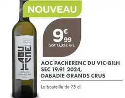 Point Vert Domaine laougué aoc pacherenc du vic-bilh sec 19.91 2024, dabadie grands crus offre