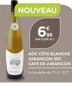 Point Vert Cave de jurançon aoc côte blanche jurançon sec offre