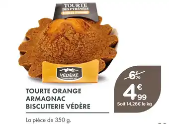 Védère tourte orange armagnac biscuiterie