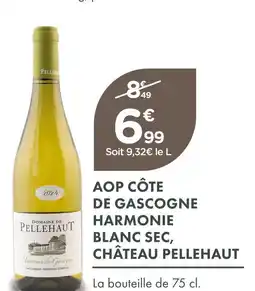 Point Vert Château pellehaut aop côte de gascogne harmonie blanc sec offre