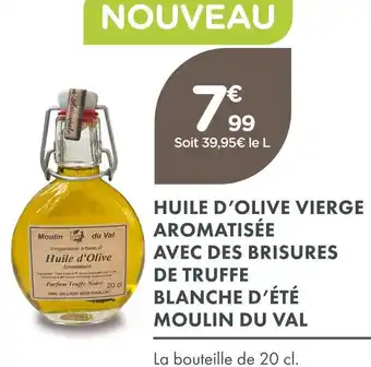 Point Vert Moulin du val huile d’olive vierge aromatisée avec des brisures de truffe blanche d’été offre