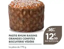 Point Vert Biscuiterie védère pastis rhum raisins oranges confites offre