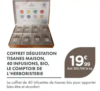 Point Vert Le comptoir de l’herboristerie coffret dégustation tisanes maison 40 infusions bio offre