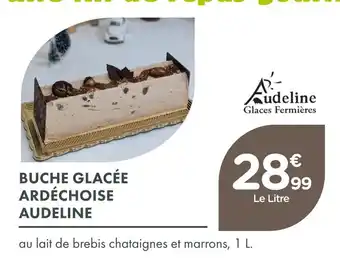 Point Vert Audeline bûche glacée ardéchoise offre