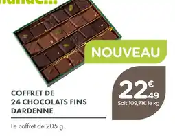 Point Vert Dardenne coffret de 24 chocolats fins offre