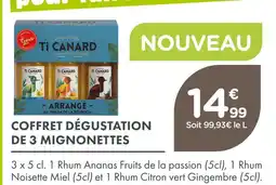 Point Vert Ti canard coffret dégustation de 3 mignonettes offre