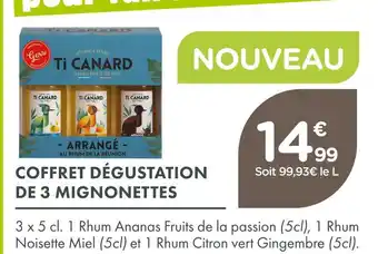 Point Vert Ti canard coffret dégustation de 3 mignonettes offre