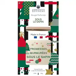 Carrefour Market Devineau bougie ovale couvercle bambou offre