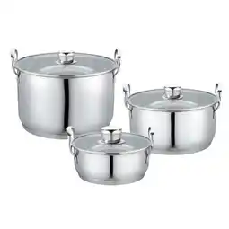 Carrefour Market Baumalu lot de 3 faitouts empilables offre