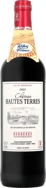 Carrefour Market Reflets de france a.o.p. bordeaux château hautes terres offre