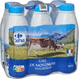 Carrefour Carrefour extra lait de montagne u.h.t. demi-écrémé offre
