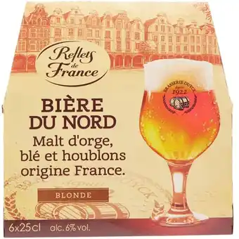Carrefour Market Reflets de france bière blonde du nord offre