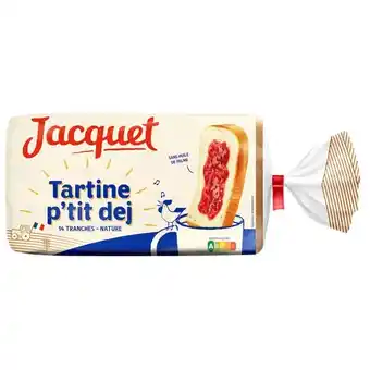 Carrefour Jacquet tartine p'tit déj nature offre