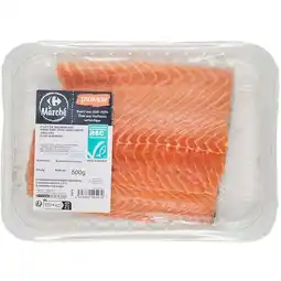 Carrefour Filet de saumon avec peau sans arêtes carrefour le marché asc offre