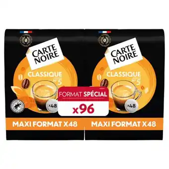 Carrefour Carte noire dosettes de café format spécial offre