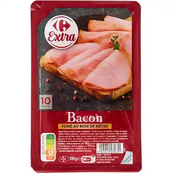 Carrefour Carrefour extra bacon fumé offre
